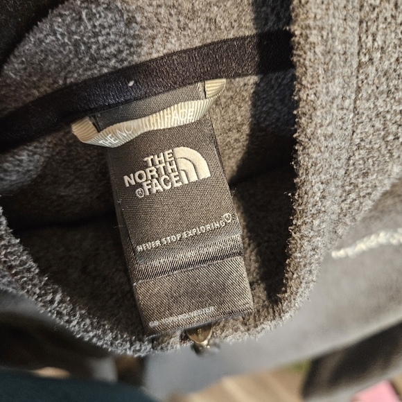 The north face women's grey fleece quater zip pullover jacket size small - Picture 6 of 8